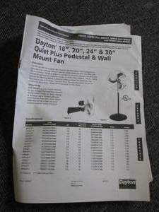 dayton plus pedestal and wall mount...