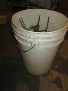 Bucket of various tools ...