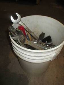 Bucket of sockets,wrenches and more...