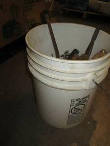 Bucket of various tools ...
