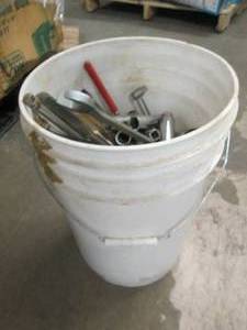 Bucket of various tools ...