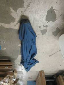 blue 10 foot market umbrella...