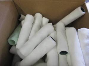 box of 40 paint rollers...
