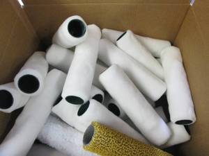 box of 40 paint rollers...