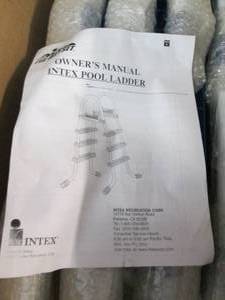 new the wet set intex pool ladder...