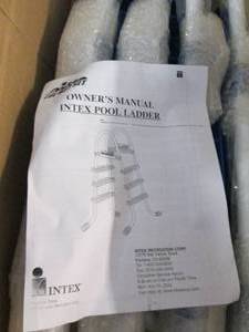 new the wet set intex pool ladder...