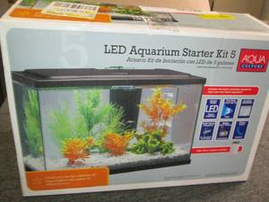 led aquarium starter kit 5 open box...