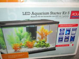 led aquarium starter kit 5 open box...
