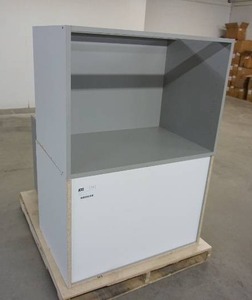 4 WhiteGray Cabinets-Open Base