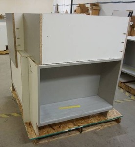 6 WhiteGray Cabinets-Open Base