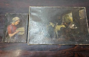 lot 17 image: Old Paintings on Canvas
