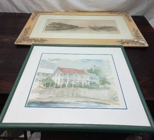 lot 36 image: Two Pieces Framed Artwork