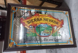 lot 37 image: Large Sierra Nevada Bar Mirror