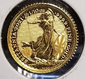 2021 GOLD BRITANNIA 110th TROY OZ .9999 FINE GOLD