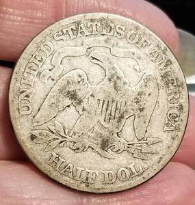 1876 US SEATED LIBERTY HALF DOLLAR