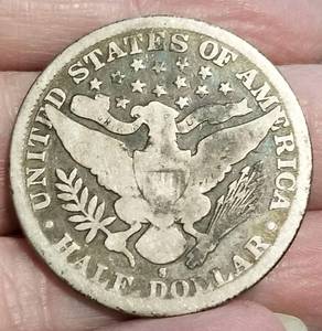 1895-S US BARBER HALF DOLLAR