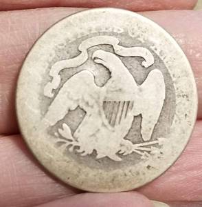 1877 US SEATED LIBERTY QUARTER