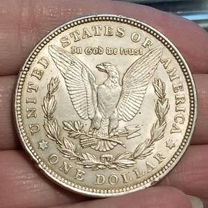 1921 MORGAN SILVER DOLLAR AU