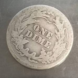 1913 US BARBER DIMES