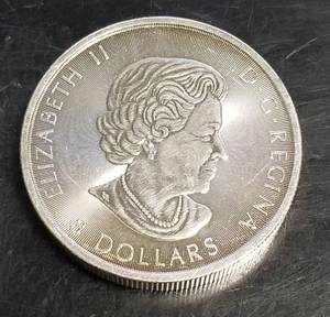 2018 CANADA $8 OWL 1.5 TROY OZ .9999 FINE SILVER