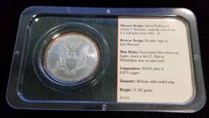 2001 AMERICAN SILVER EAGLE LITTLETON SEALED