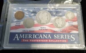GROUP OF 3 AMERICANA SERIES COIN SETS AS PICTURED LOTS OF SILVER