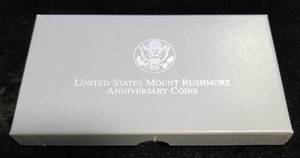 US MT RUSHMORE 2 COIN SET SILVER DOLLAR & CLAD HALF