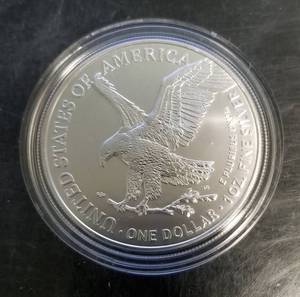 2022 AMERICAN SILVER EAGLE IN AIRTITE 1 TROY OZ .999 FINE SILVER