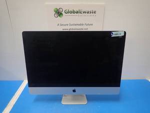 lot 6 image: Apple&nbspiMac14,2 A1419 ME088LLA AIO PC &nbspINTEL(R) CORE(TM) I5-4570 CPU  3.20GHZ  8GB DDR3 SDRAM  1TB HDD  unit has vertical scratches on screen  includes IOS and Power cable