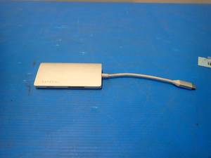 lot 80 image: Satechi USBC port extender  dongle has regular and mini SD ports, USBC port, ethernet port, HDMI port and 3 regular USB ports