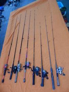 8-Rod & 7 Reels Shakespear, South Bend, Okama