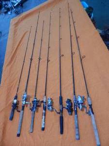 7-Rods & 6-Reels Rapala, Guide Series, Browning, Penn, Bass Pro Shops, Shimano, Quantum, More