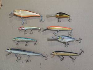 8-Fishing Lures Rapala & Others