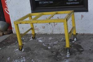 lot 6 image: Heavy Duty Metal Table Frame Castors