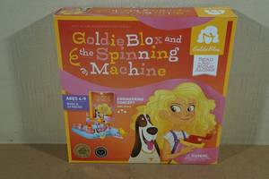 lot 22 image: Goldie Blox And the Spinning Machine Book with Activity Set