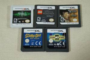 lot 43 image: 5 Nintendo DS Games -Scooby-Doo, Sherlock Holmes, Pirates of the Caribbean