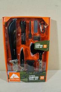 lot 100 image: Ozark Trail 12 Piece Camping Tool Set