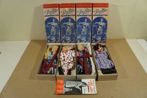 lot 146 image: 4 Antique Hazelles Marionette Dolls