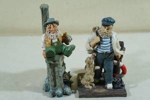 lot 155 image: Nautical Dcor Statues -The Fisherman Welcome Home