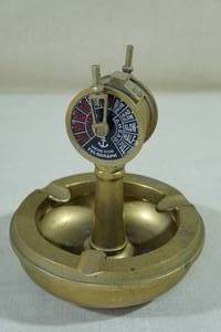 lot 163 image: Brass Ships Telegraph Form Ashtray