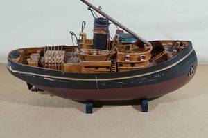 lot 176 image: Scale Model Wood Fishing Ship