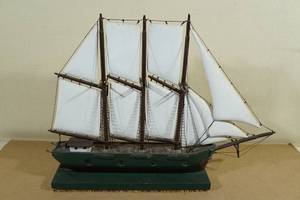 lot 177 image: Scale Model Wood Ship