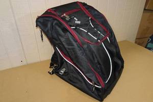 lot 225 image: Athalon Everything Boot Bag -Black and Maroon