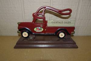 lot 272 image: Cast Iron Chestnut Creek Truck Nutcracker