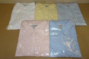 lot 288 image: 5 New Cabin Creek Short Sleeve Button Up Shirts-Womens 12 & 14