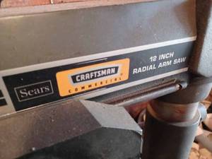 Sears Craftsman 12-inch Floor Model Radial Arm Saw