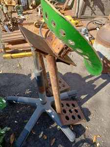 Unfinished Home-Made Shop Stool with Implement Seat and Tractor Steps to be Mounted on