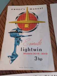 Vintage Evinrude Manuals and Outboard Boating Club of America Brochures