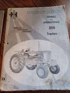 Vintage Operators Manual for Farmall-International 806, International 35P and 59P Shredder - Grinders and More