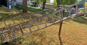 Three Single Aluminum Ladders for Repurposing or Scrap